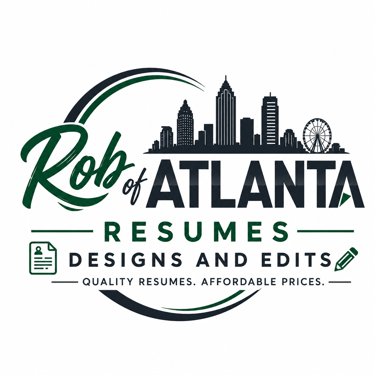 Rob of Atlanta Resumes Designs and Edits logo
